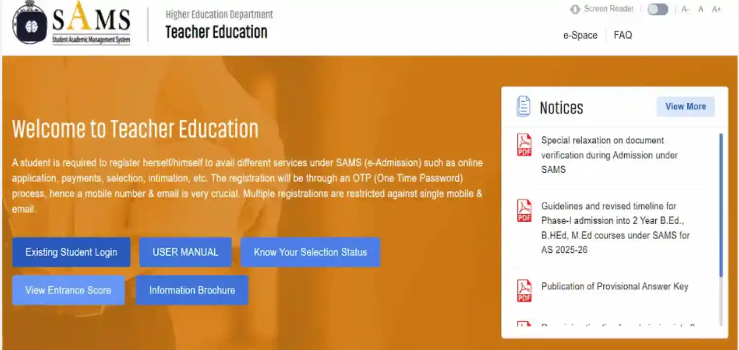 Odisha B.Ed Round 3 Allotment Result