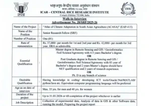 Odisha Agriculture Office Recruitment 2025