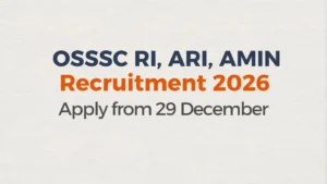 OSSSC RI, ARI, AMIN Recruitment 2026