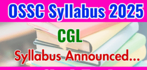 ossc cgl syllabus 2025