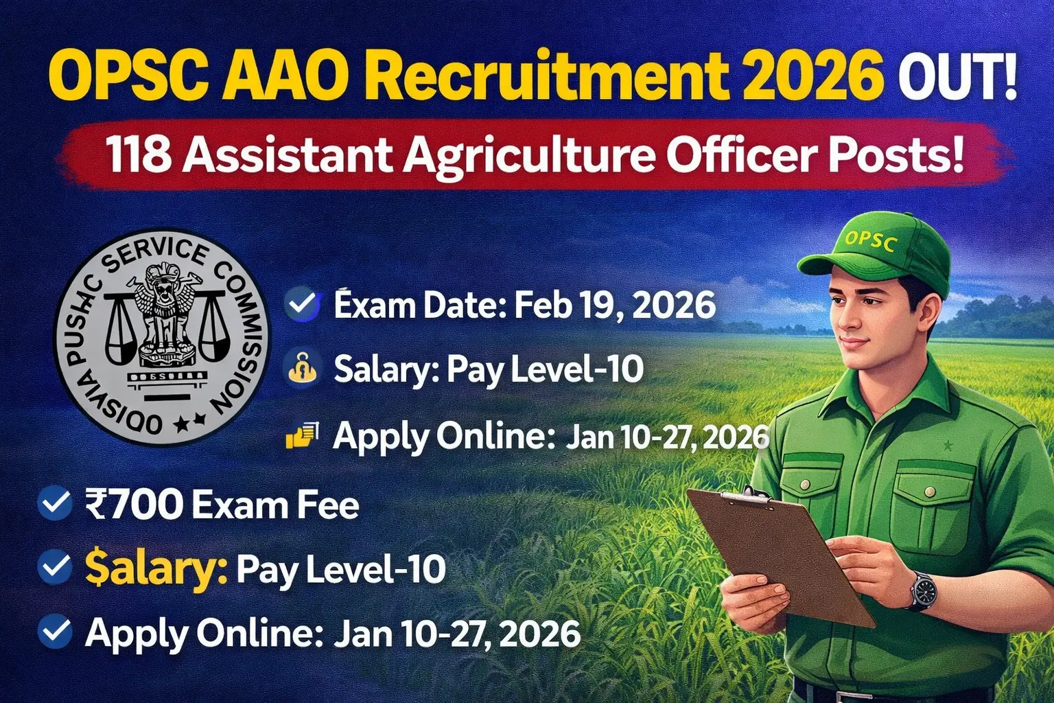 OPSC AAO Recruitment
