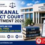 Dhenkanal District Court Recruitment