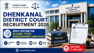 Dhenkanal District Court Recruitment