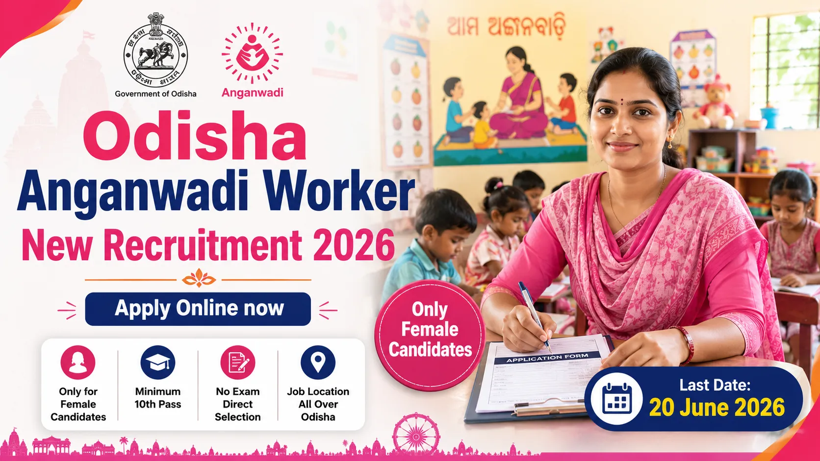 Odisha Anganwadi Worker New Recruitment 2026