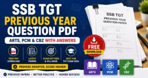SSB Odisha TGT previous year question paper download