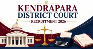 Kendrapara District Court Recruitment 2026 banner junior clerk stenographer