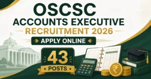 OSCSC Accounts Executive Recruitment 2026 banner 43 posts
