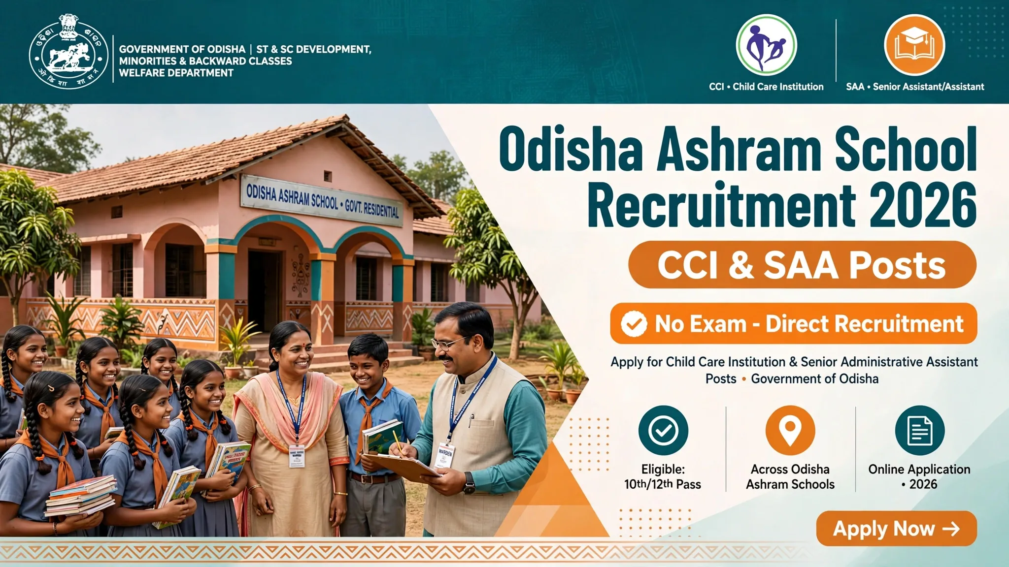 Malkangiri Parivarttan Sishu Gruha and SAA Recruitment 2026 Official Notification