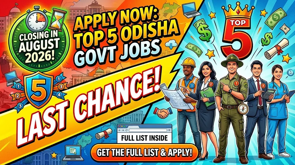 Fast-approaching Odisha Government Job Deadlines for August 2026 Calendar Notice