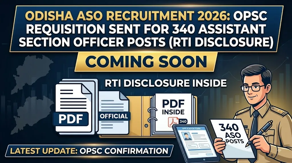 Odisha Secretariat ASO Recruitment 2026 Official Home Department RTI Letter Banner