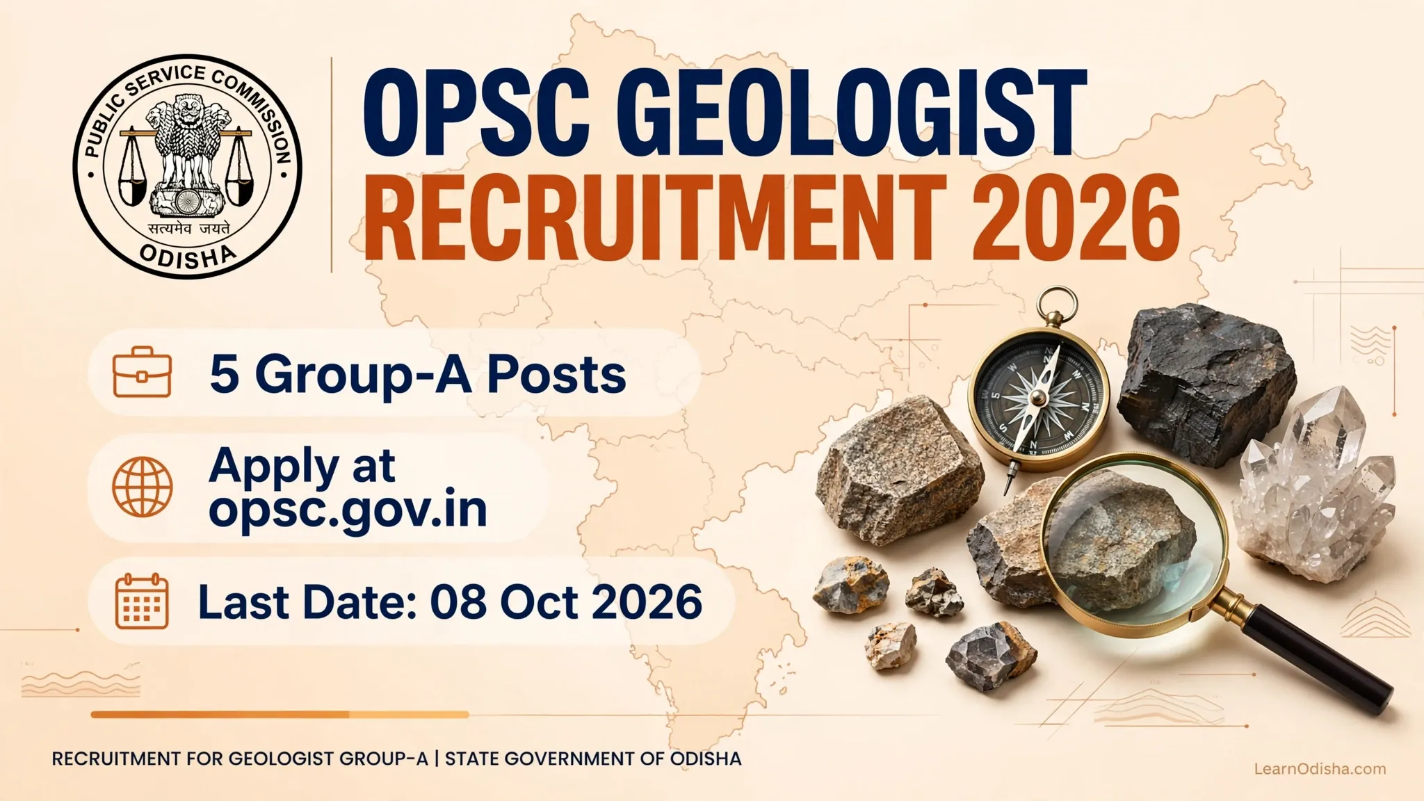 OPSC Geologist Recruitment 2026 Notification PDF - 5 Group A Vacancy Details