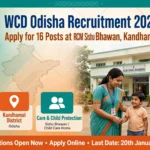 WCD Odisha Recruitment 2026 RCM Sishu Bhawan Kandhamal Vacancy Notification Banner