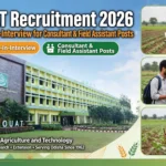 OUAT Recruitment 2026 Official Walk-in-Interview Notification Banner for Consultant and Field Assistant Posts