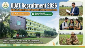 OUAT Recruitment 2026 Official Walk-in-Interview Notification Banner for Consultant and Field Assistant Posts